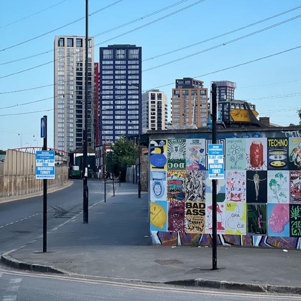 The view from Bidder Street